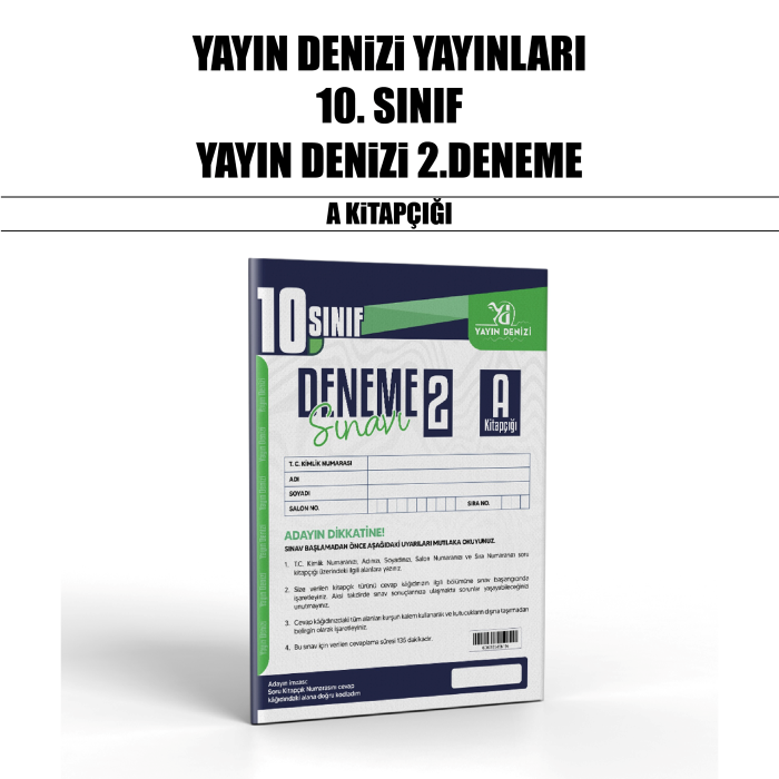 YDENİZİ 10.SINIF DENEME TARAMA SINAVI 2-A - 25-26